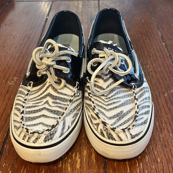 Sperry Top-Sider Sequins Zebra Print 7.5 - Picture 2 of 7